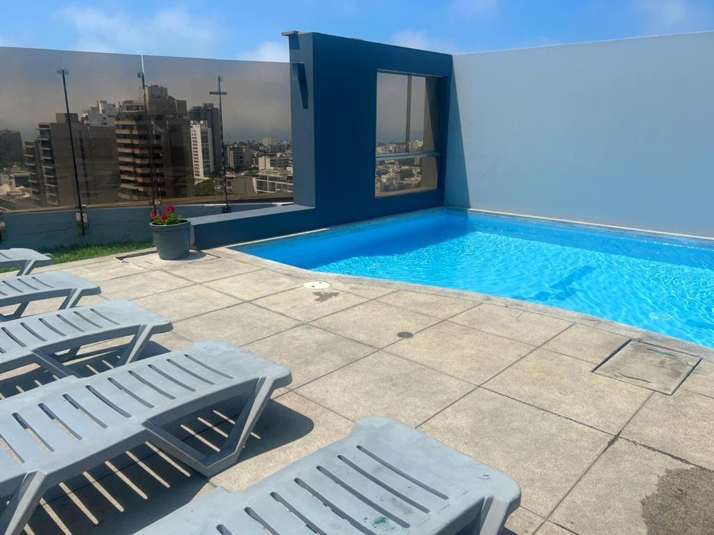 Апартаменти Acogedor Dpto En San Isidro Excelente Vista, Piscina Y Wifi Ліма Екстер'єр фото
